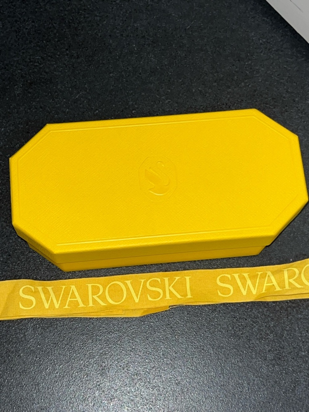 Swarovski Yellow sunglasses /storage Box with Branded Ribbon